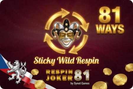 Mechanika Sticky Wild Respin a 81 způsobů výhry ve slotu Respin Joker 81